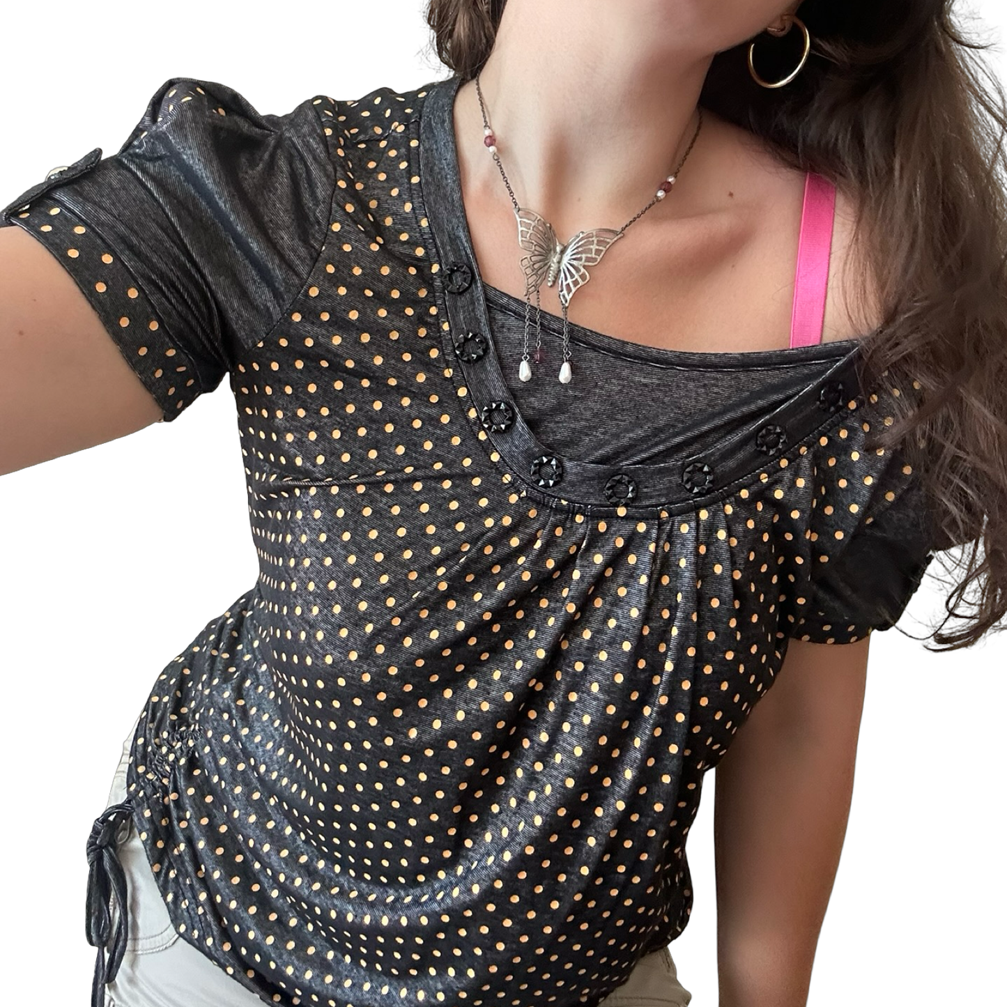 Polka dot top ✮ Size XL
