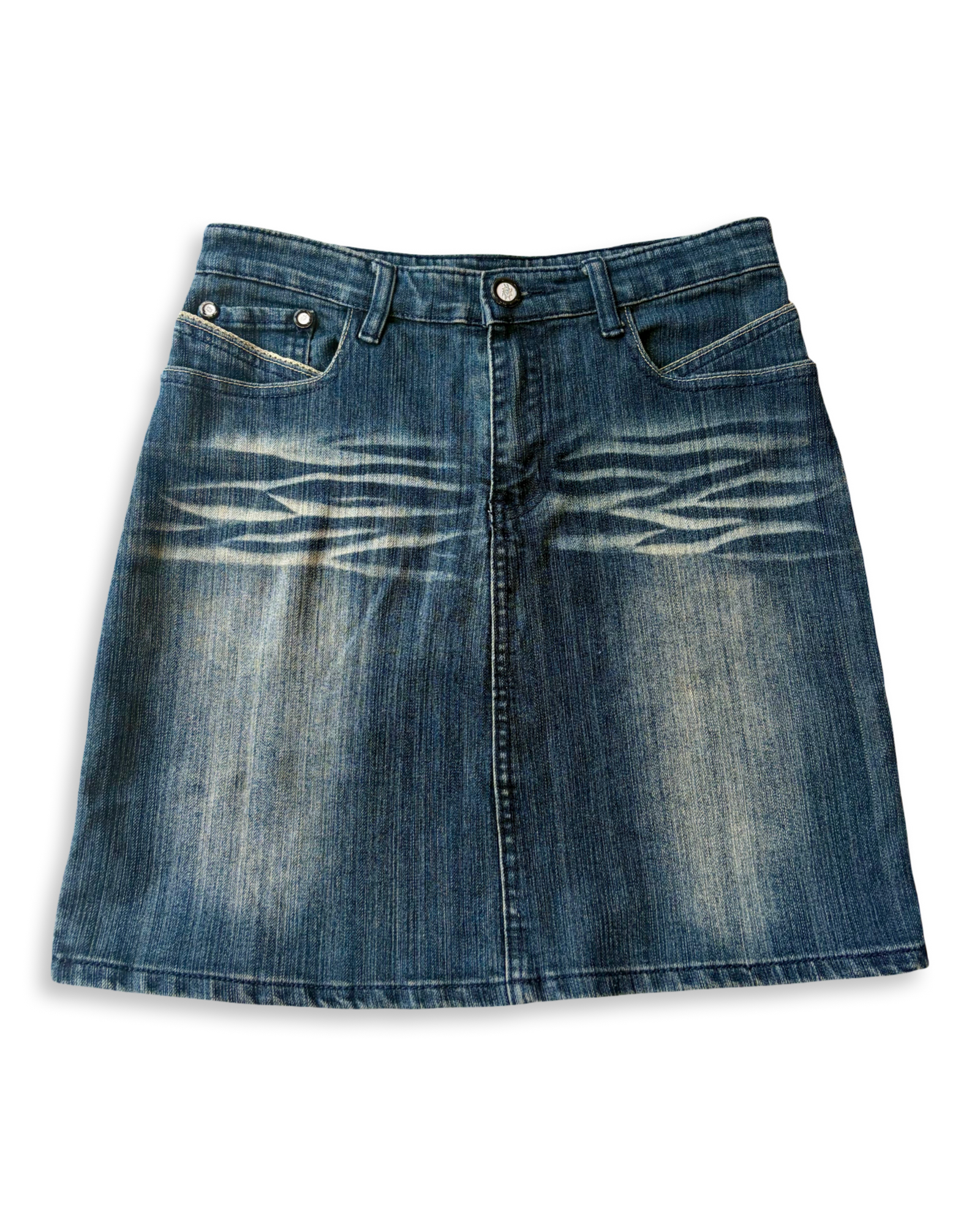 Y2K Denim Mini Skirt ✮ Size M