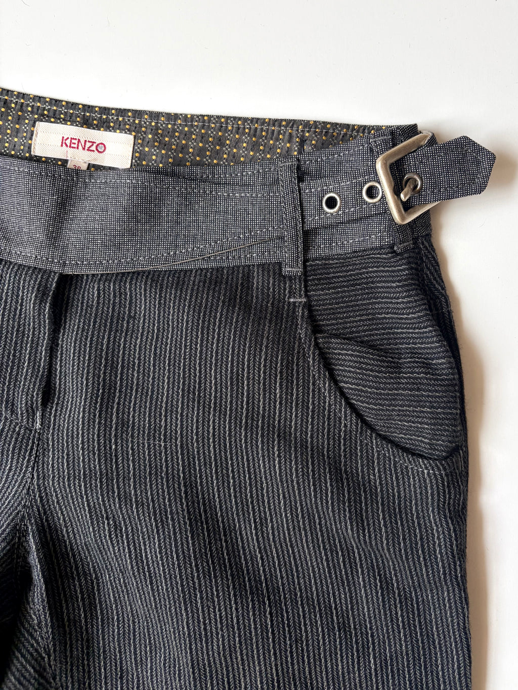 Kenzo Pinstripe Lowrise Pants ✮ Size 38