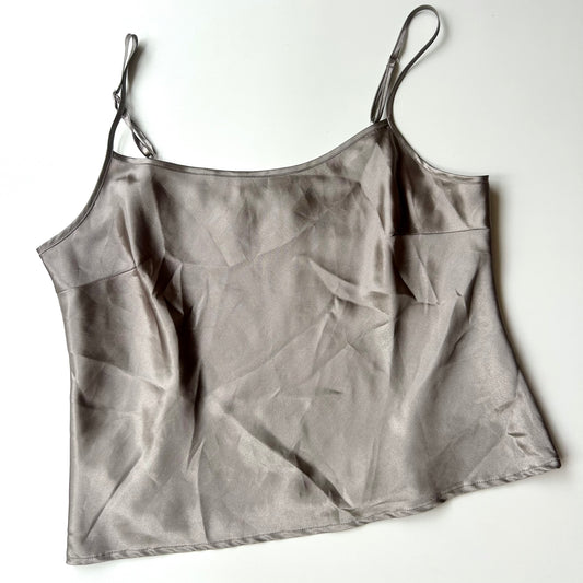 Grey Satin Cami ✮ Size 14
