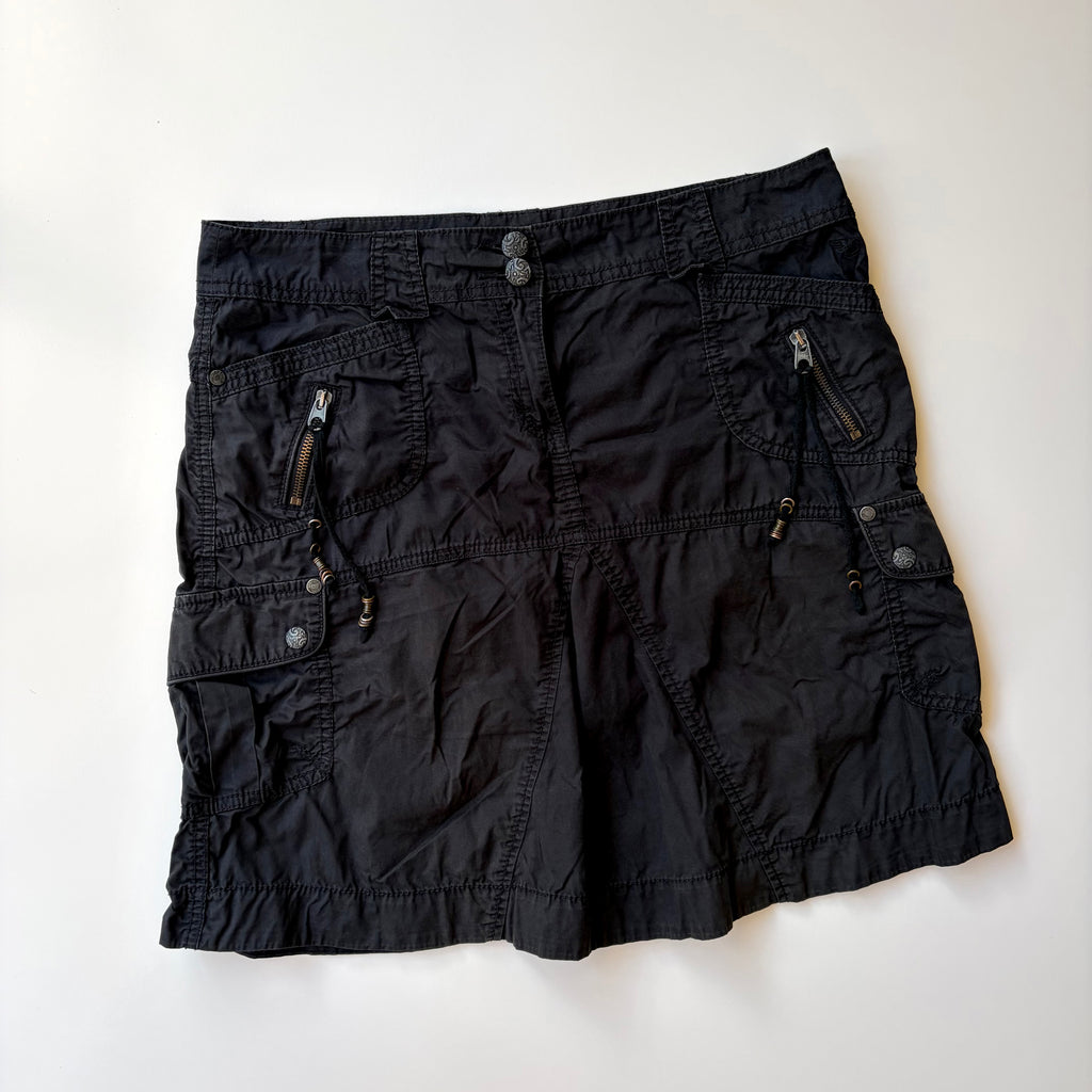 Y2K Esprit black cargo skirt ✮ Size 10
