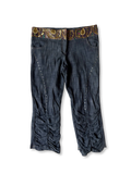 Bedazzled Denim Capris ✮ Size S-M*