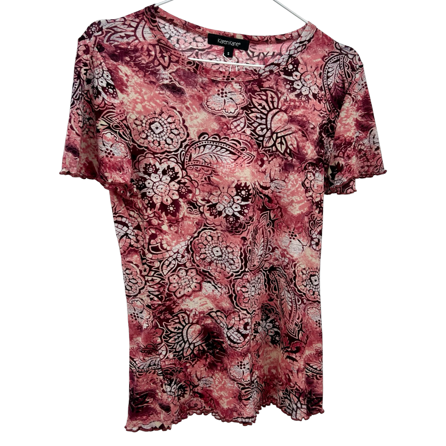 Vintage Paisley Mesh Tee ✮ Size S/M