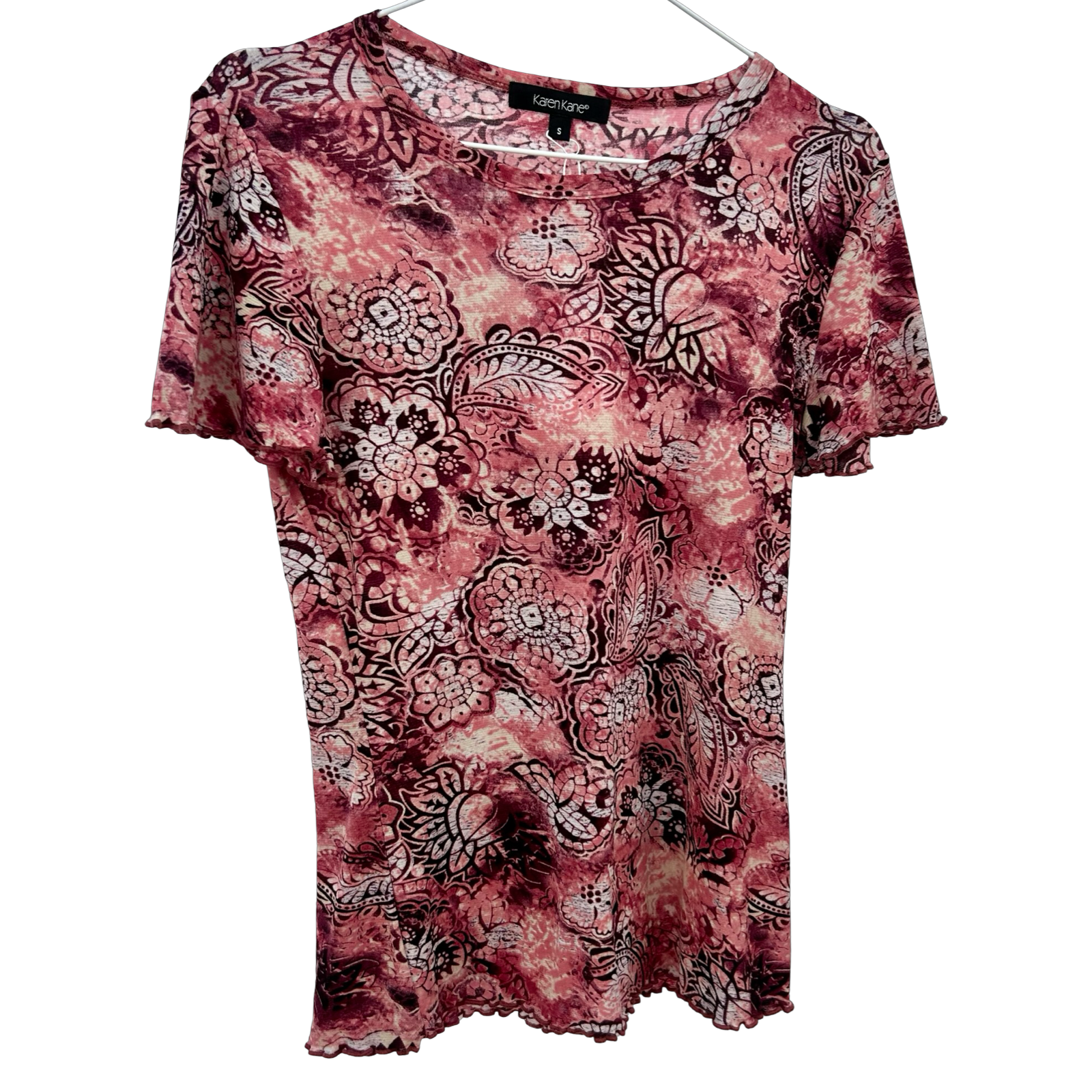 Vintage Paisley Mesh Tee ✮ Size S/M