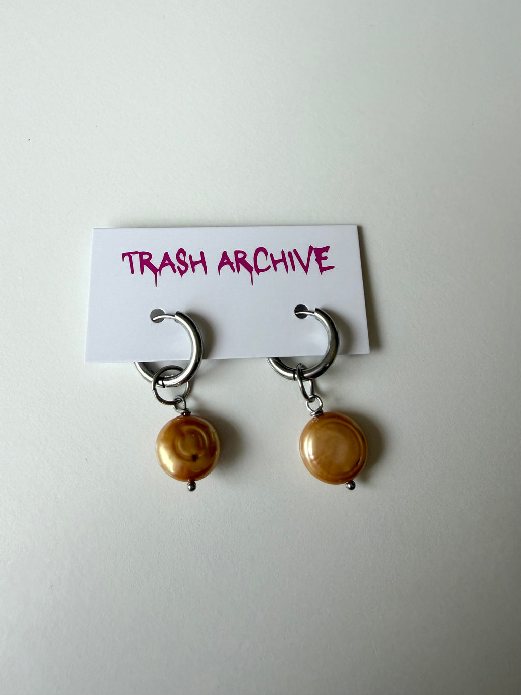 Pearl Huggie Earrings 02