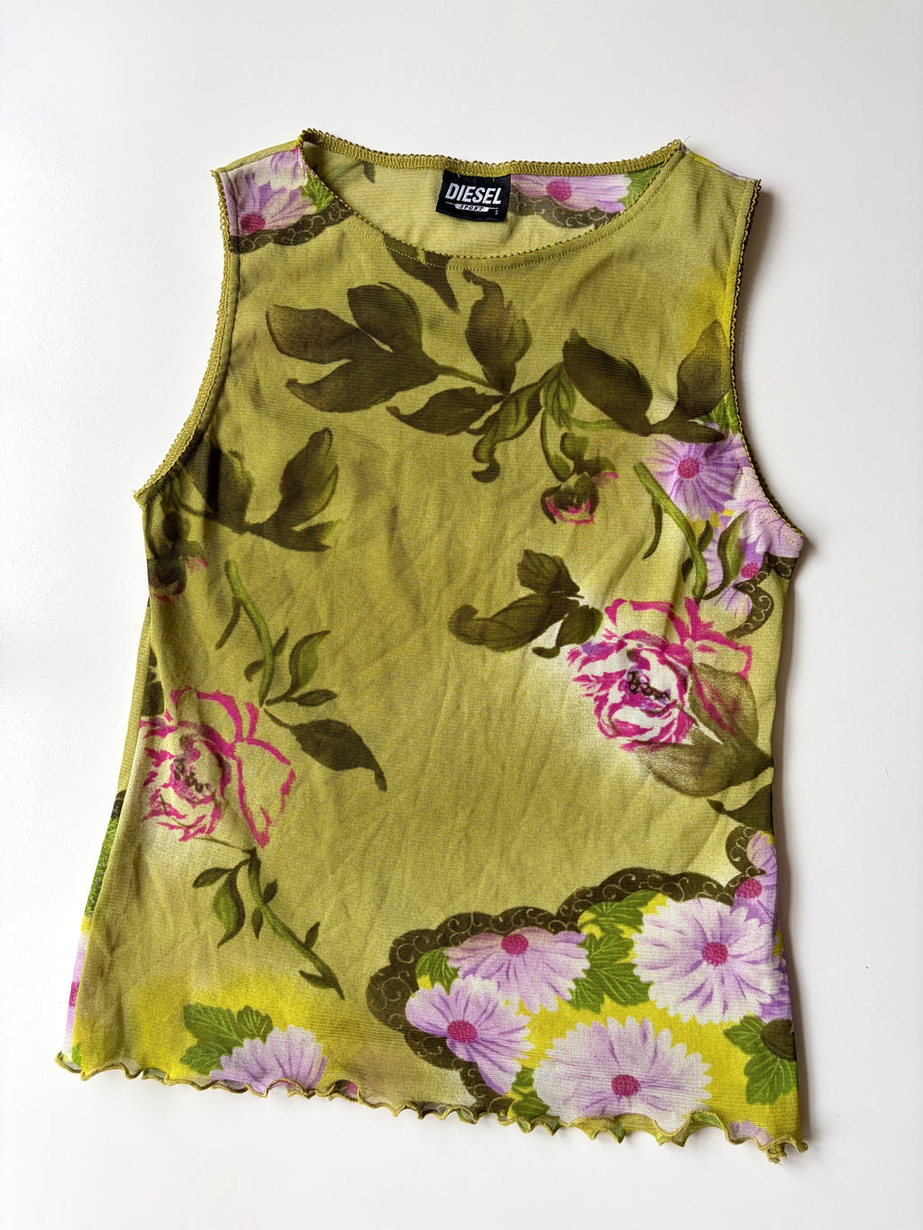 Diesel Floral Mesh Top ✮ Size S-M*
