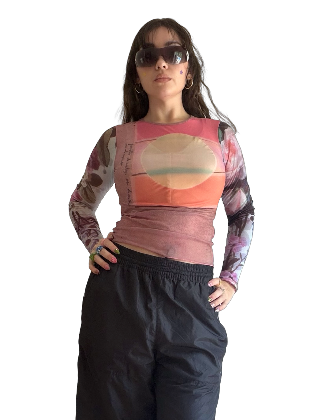 RARE Cop Copine 'Violette' Mesh Top ✮ Size S