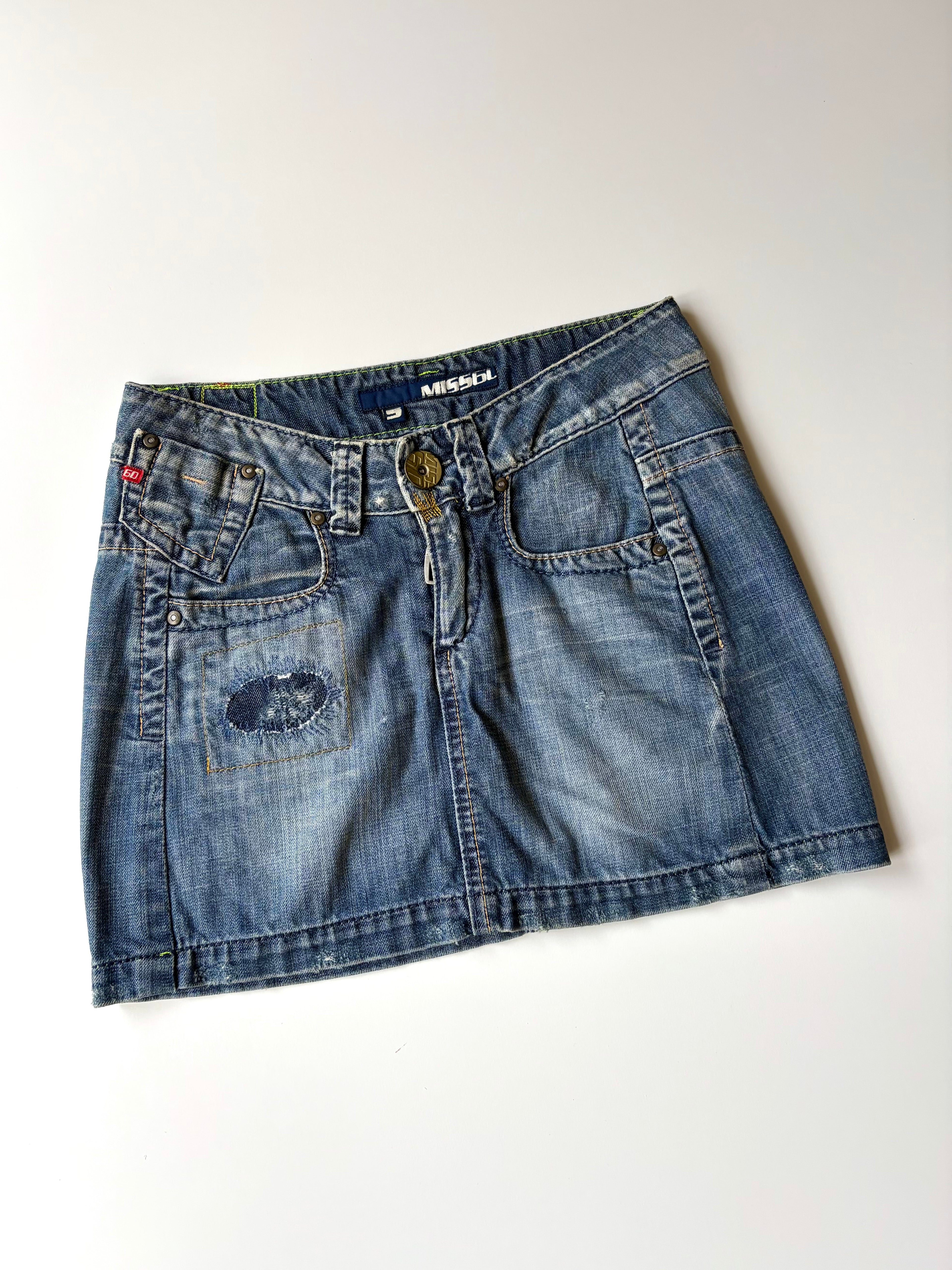 Miss Sixty Denim Mini Skirt ✮ Size S