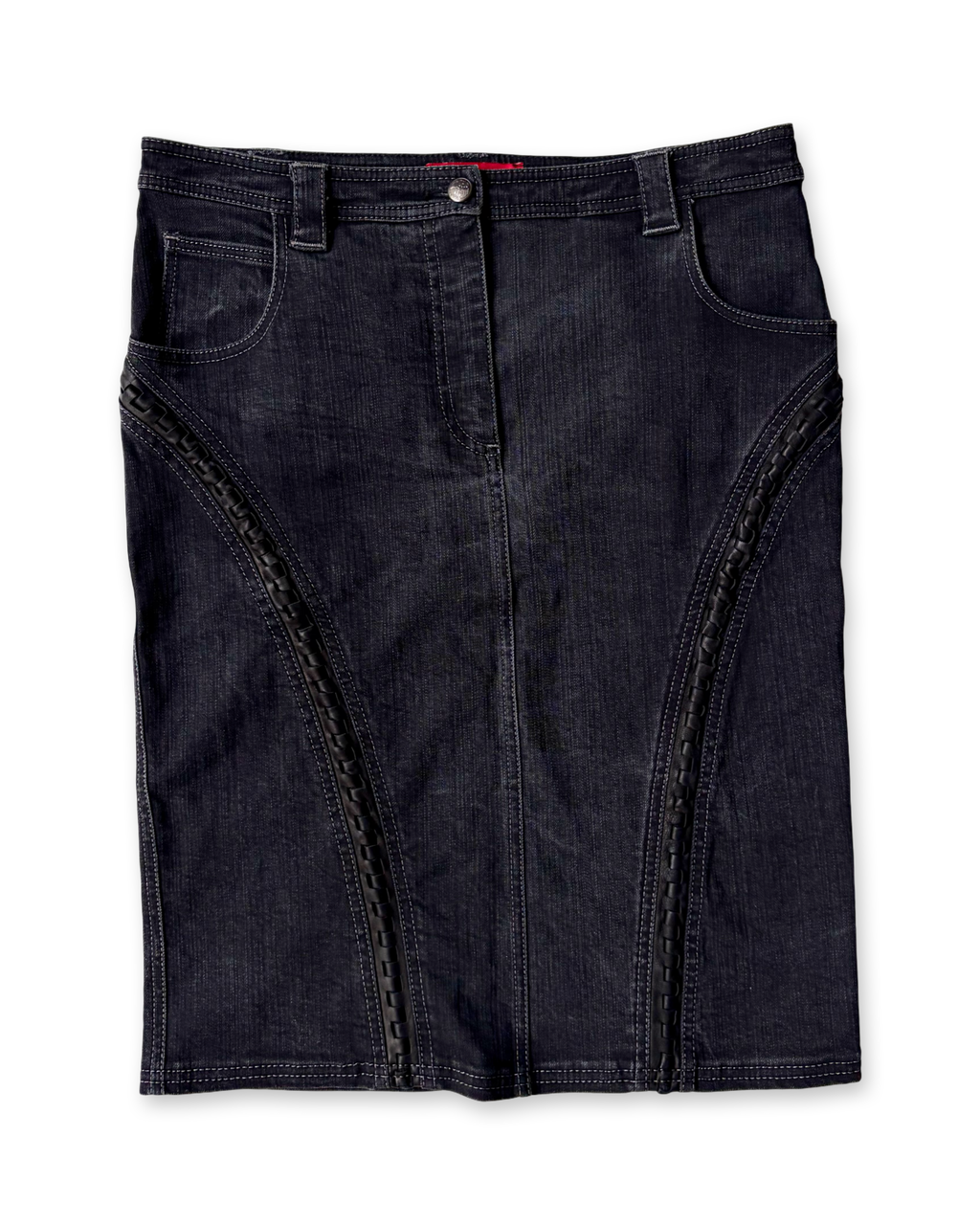 Angelo Marani Denim Midi Skirt ✮ Size 12*