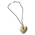 Upcycled jumbo heart necklace