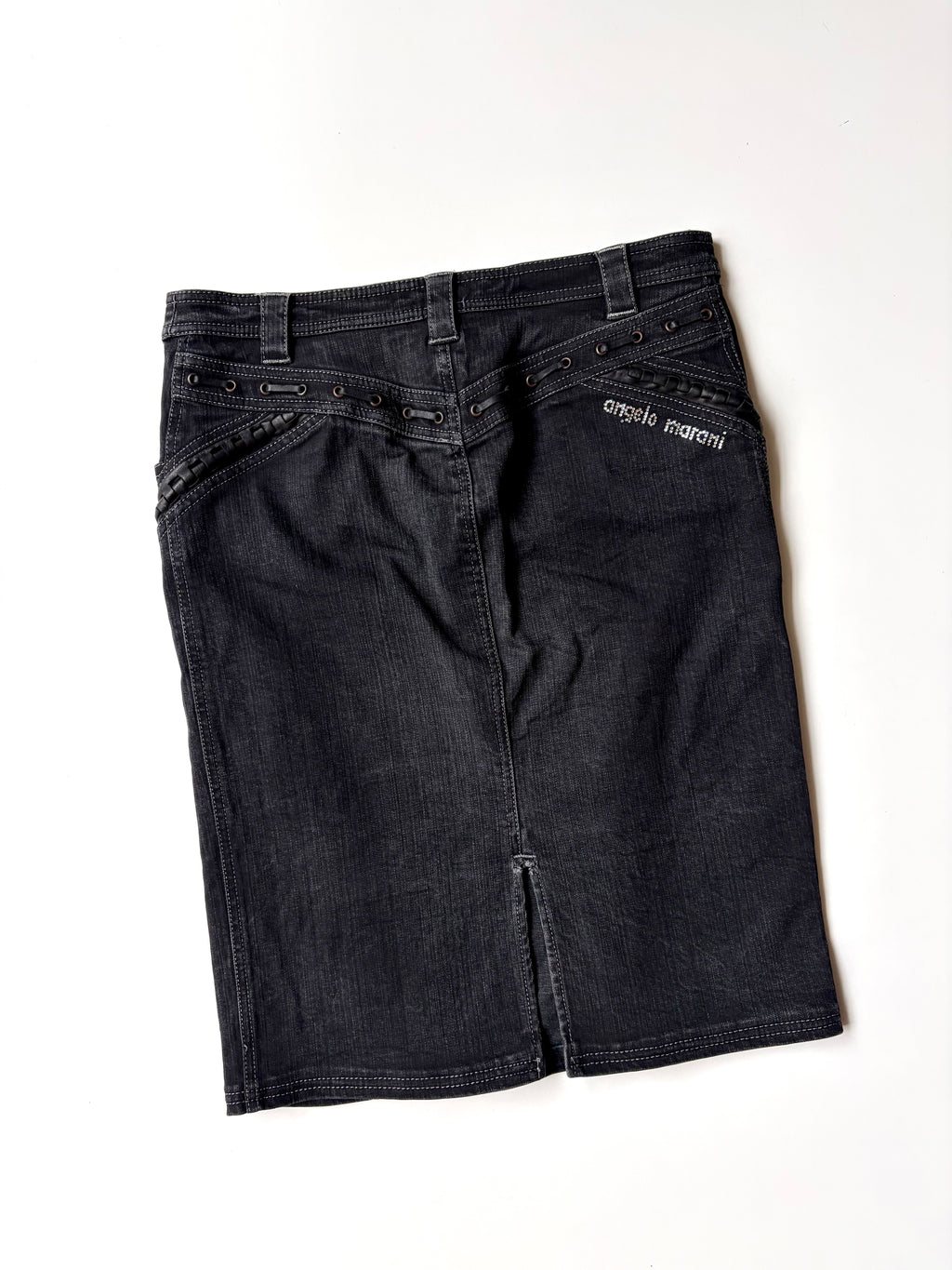 Angelo Marani Denim Midi Skirt ✮ Size 12*