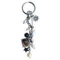 upcycled safety pin key chain