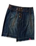 Esprit Asymmetrical Denim Wrap Skirt ✮ Size 28"
