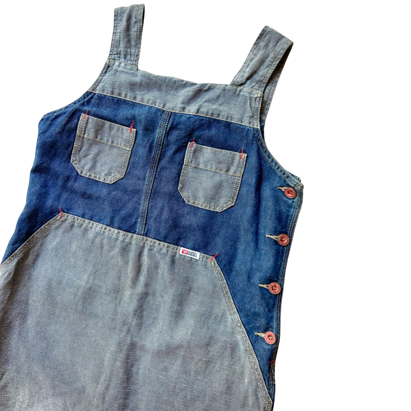 2000s Diesel Two-Tone Denim Dress ✮ Size S/M