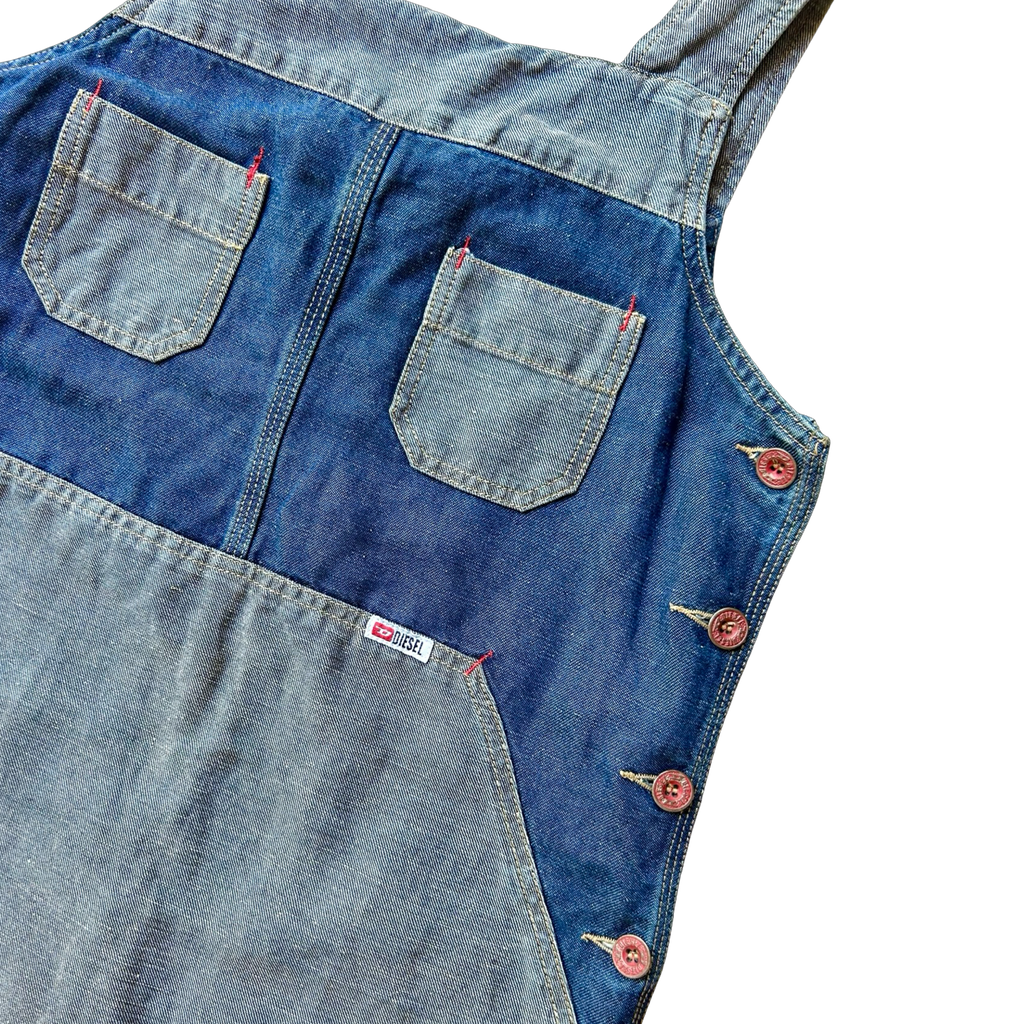 2000s Diesel Two-Tone Denim Dress ✮ Size S/M