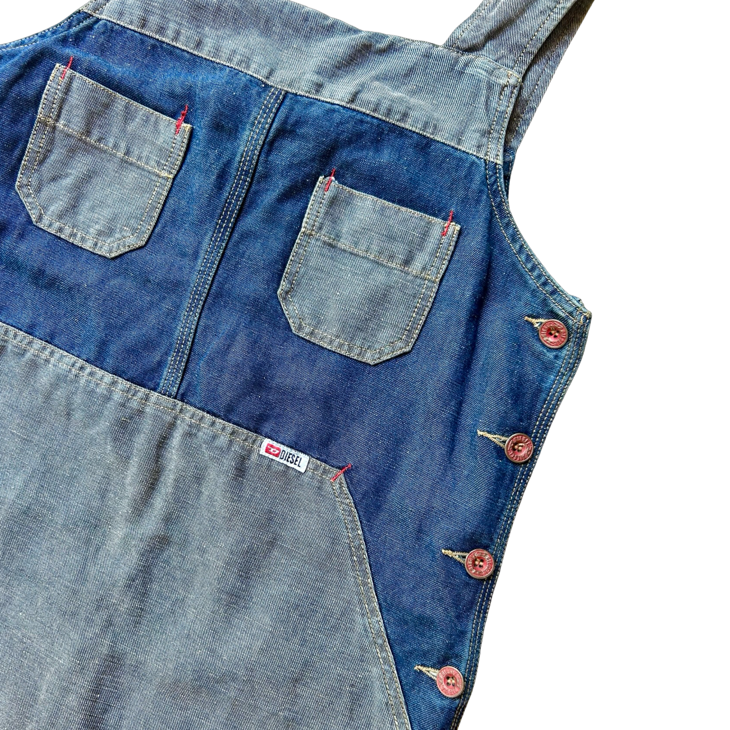 2000s Diesel Two-Tone Denim Dress ✮ Size S/M