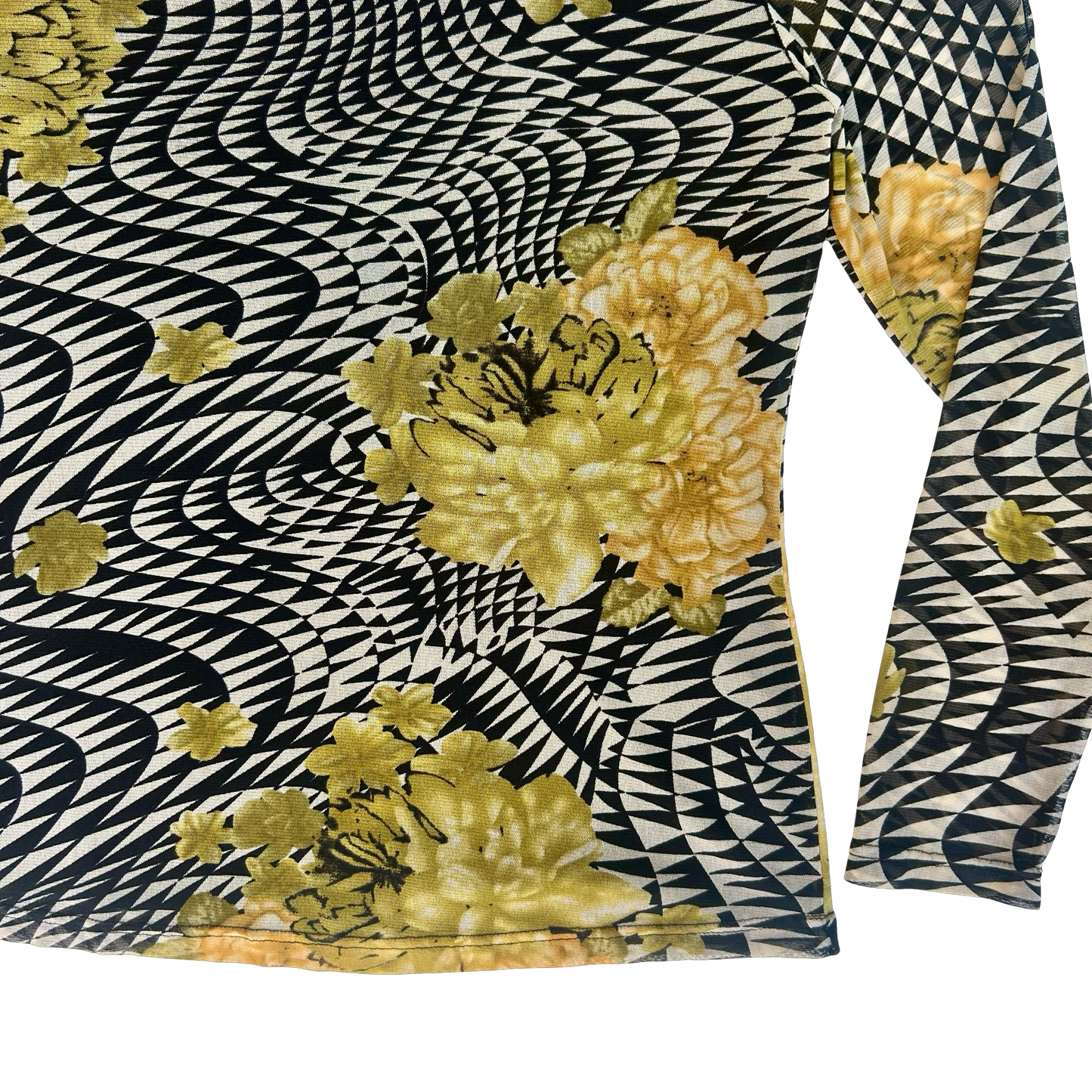 Geometric Floral Longsleeve Top ✮ Size 14