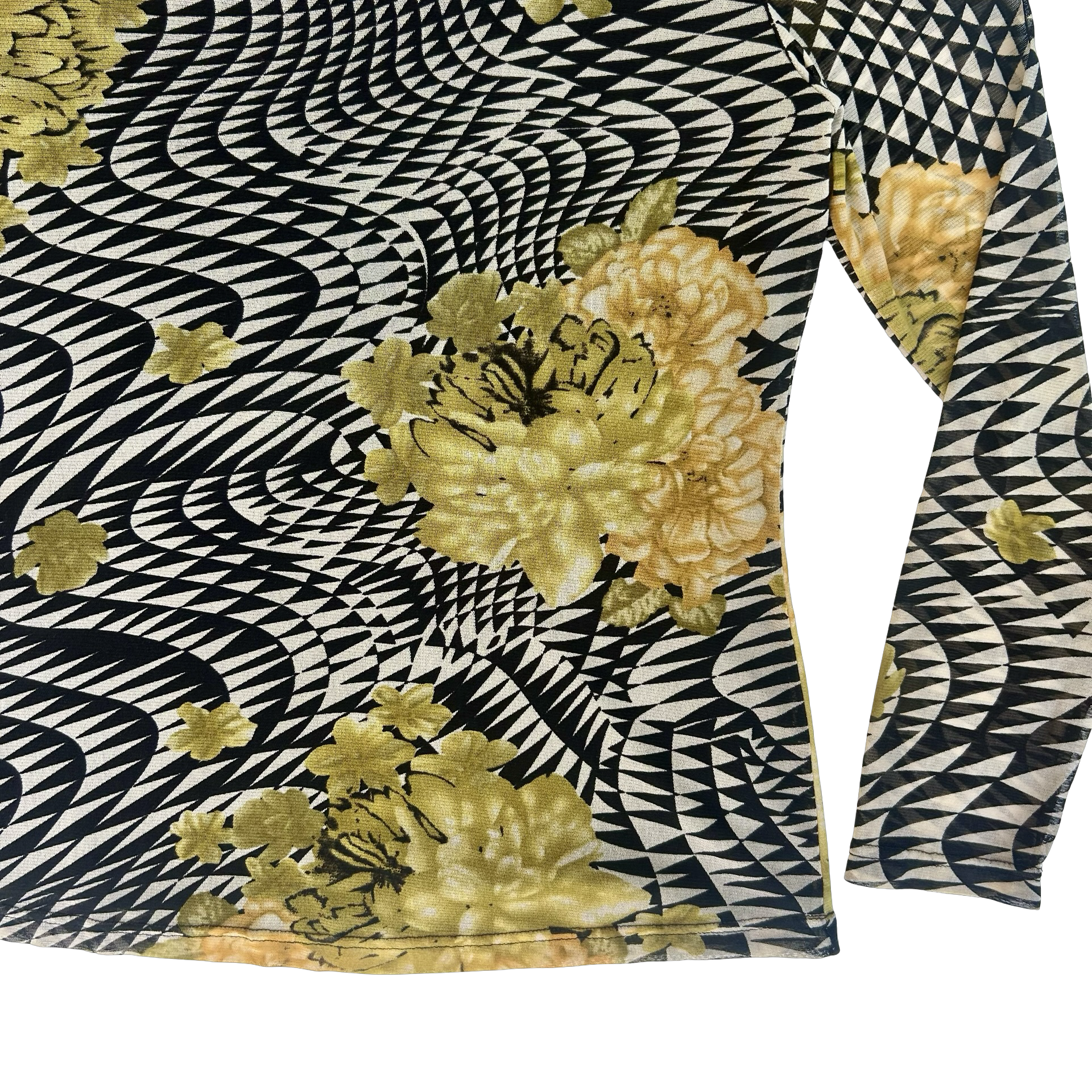 Geometric Floral Longsleeve Top ✮ Size 14