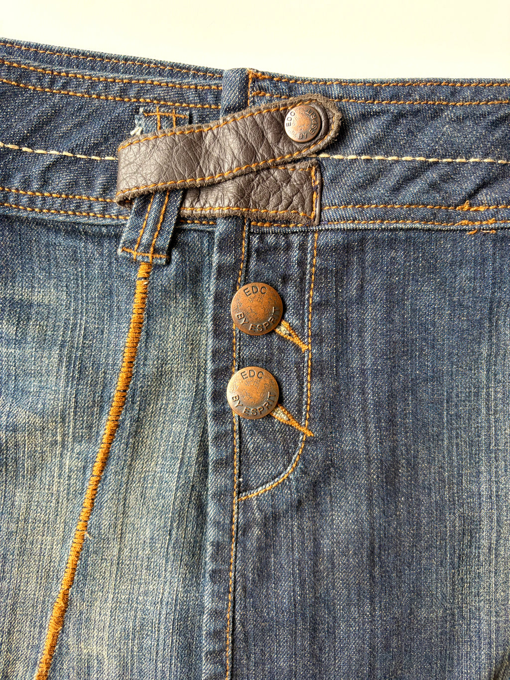 Esprit Asymmetrical Denim Wrap Skirt ✮ Size 28"