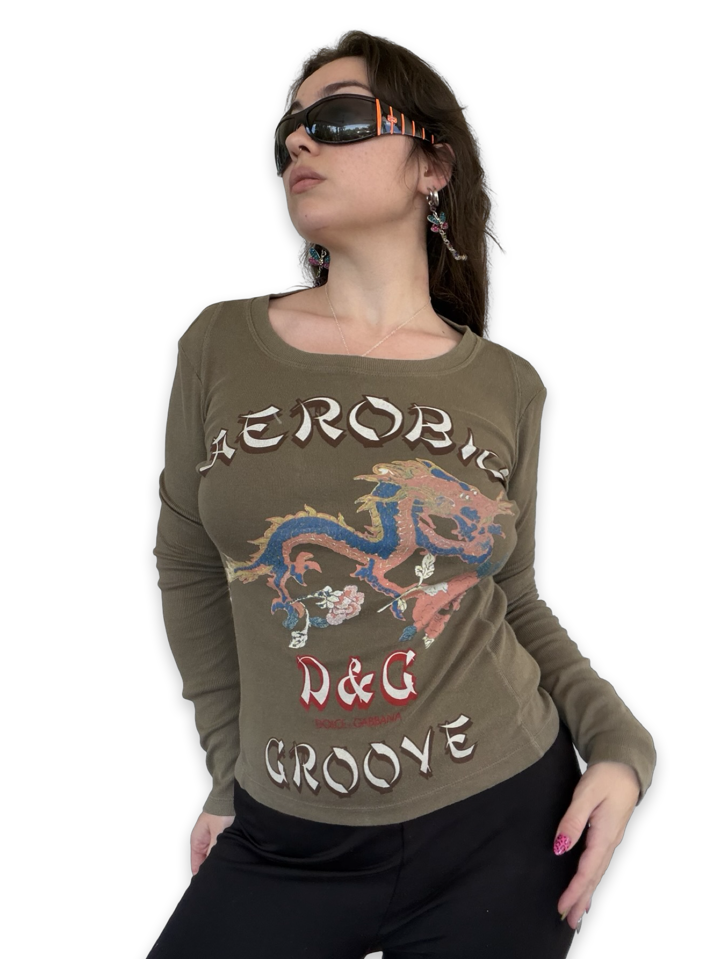 RARE Dolce & Gabbana 'Aerobic Groove' Top ✮ Size S-M*