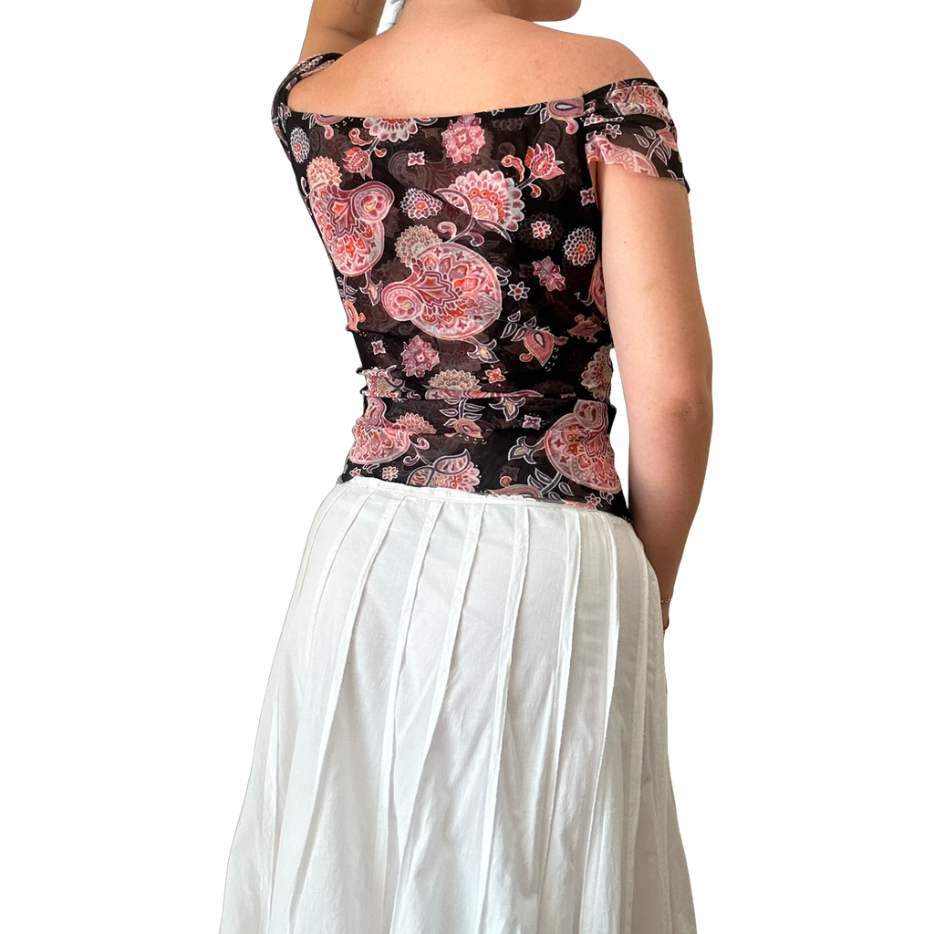 Mesh Paisley Top ✮ Size 14