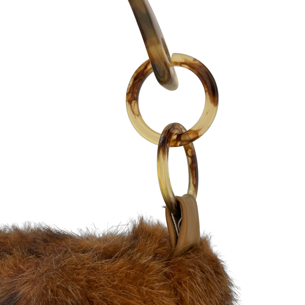 Faux fur handbag