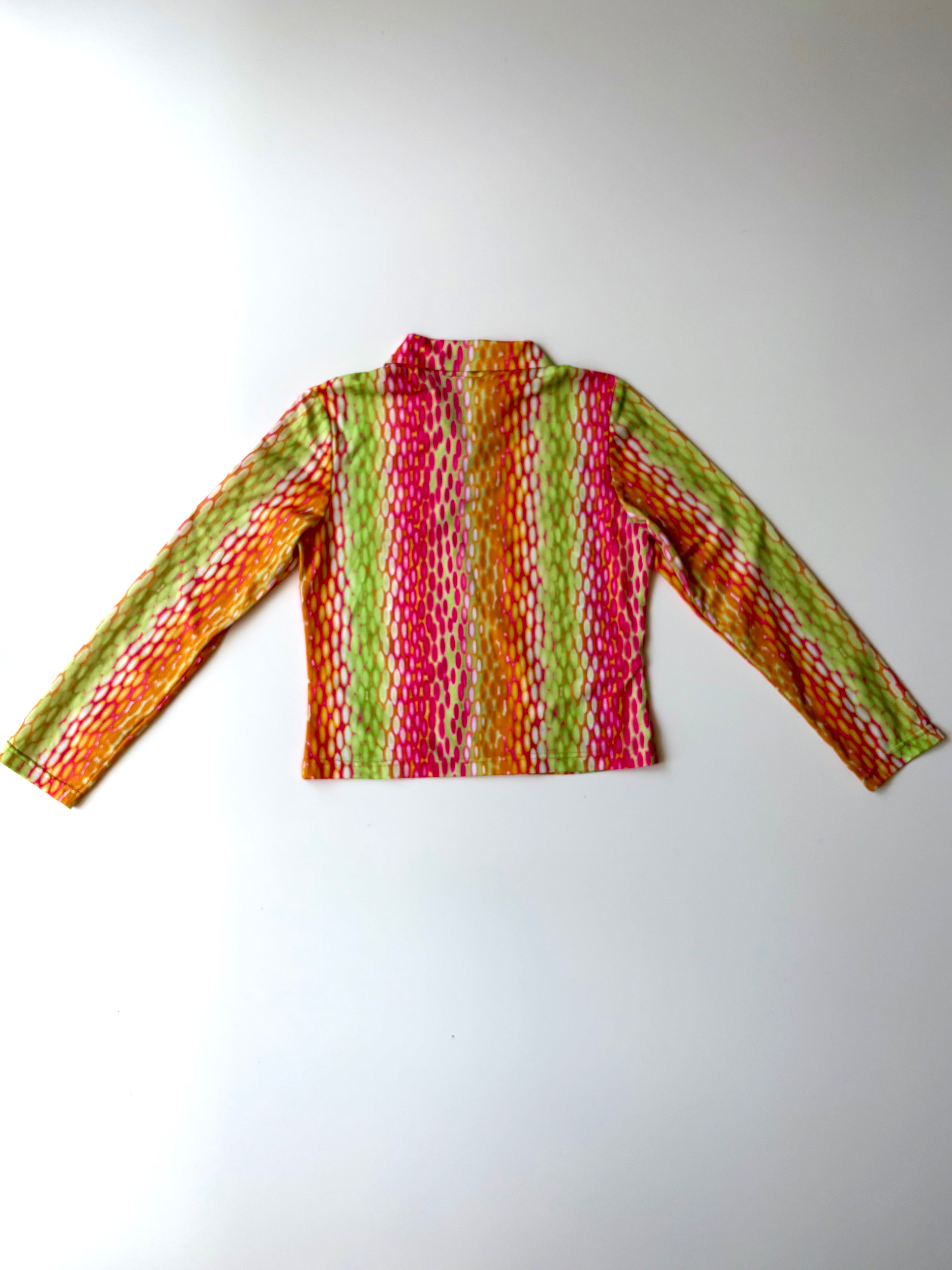 90s Neon Zip Top ✮ Size 12/M