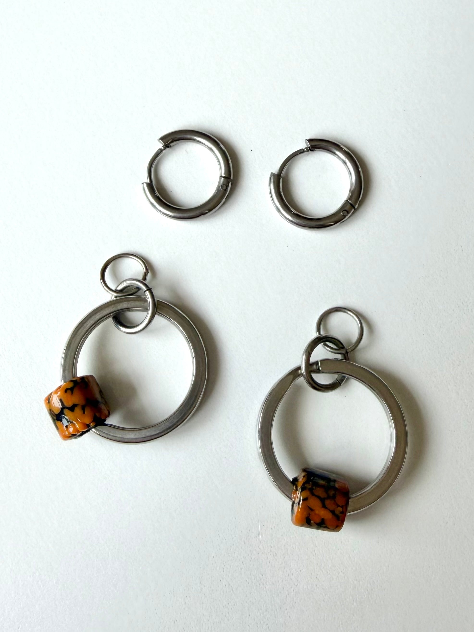 Keyring Huggie Earrings
