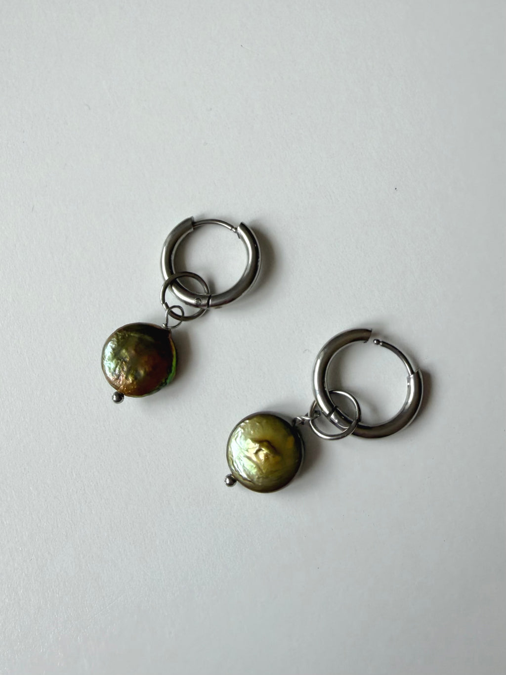 Pearl Huggies Earrings 03