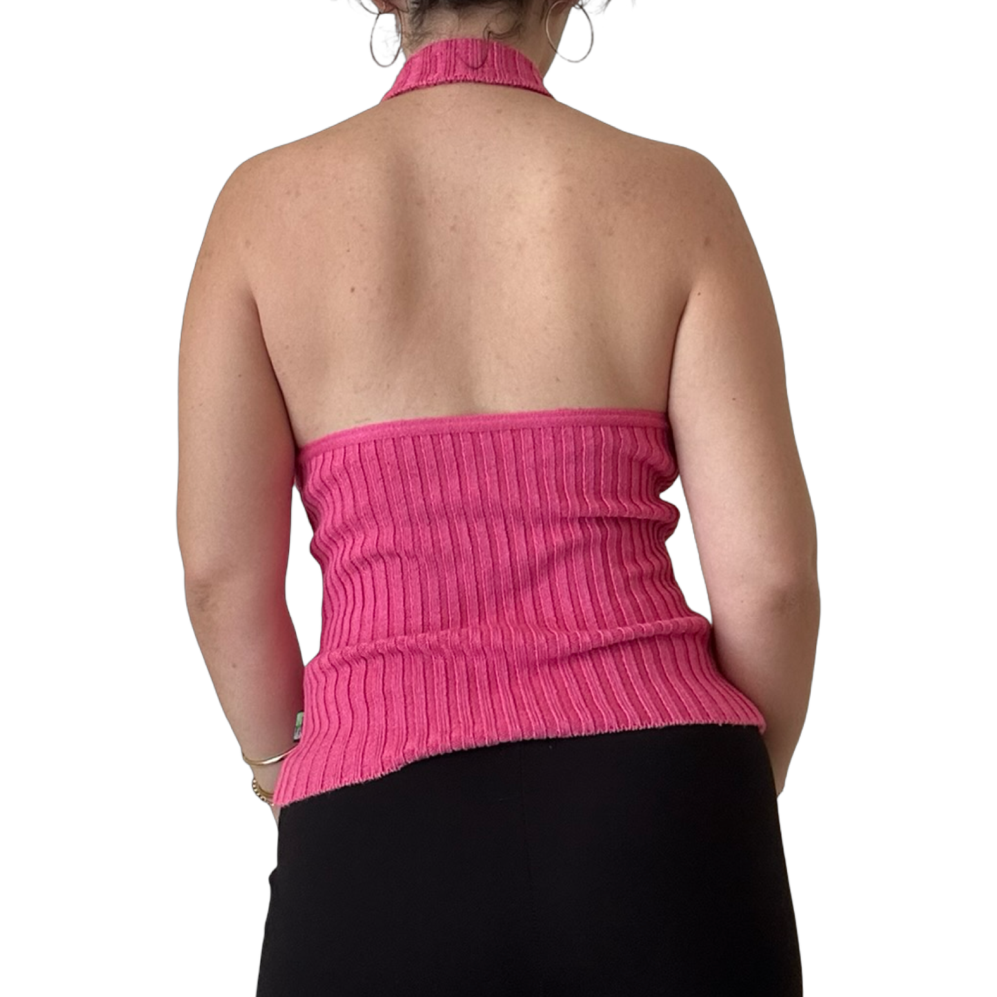 Pink Knit Halter Top ✮ Size M-XL