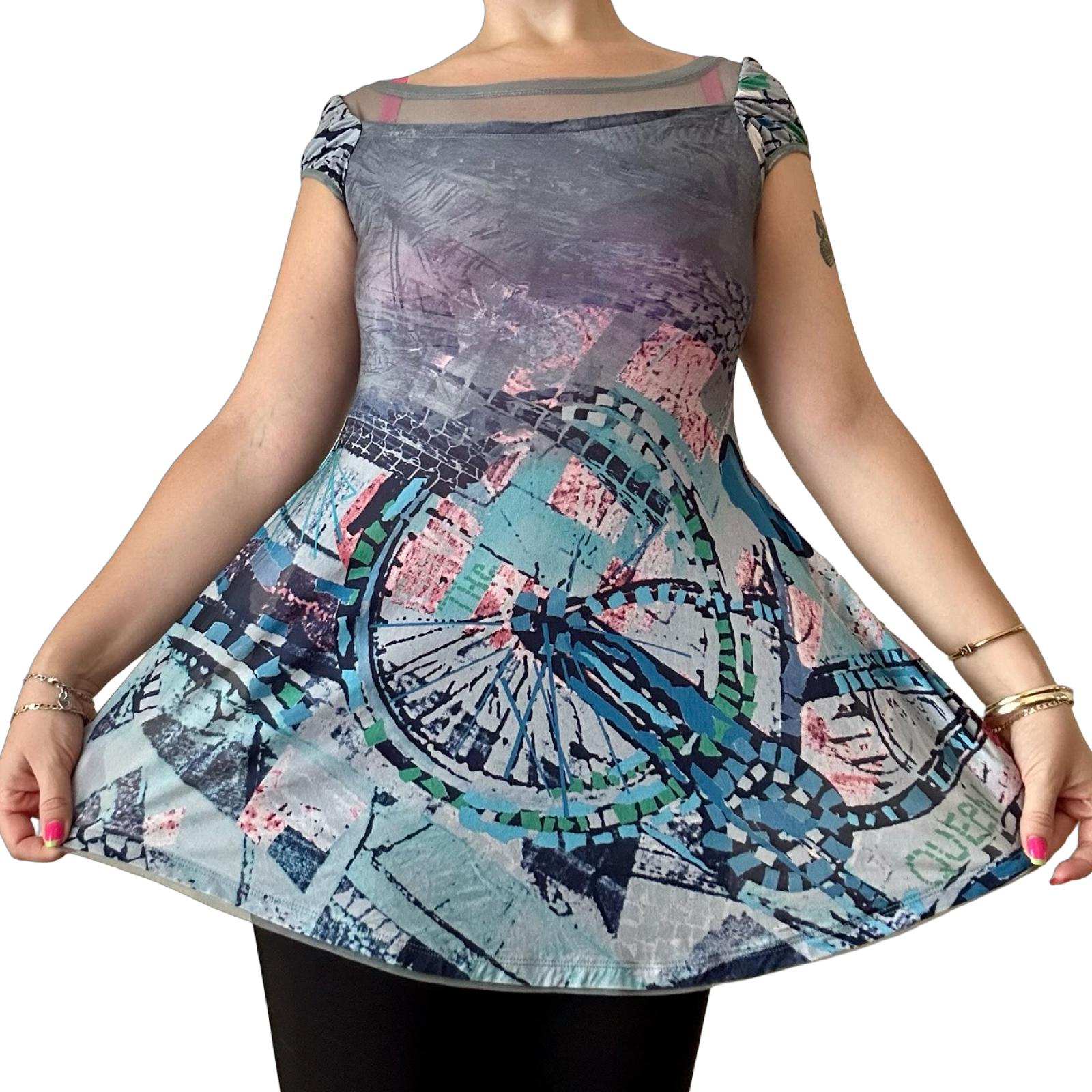 RARE Save The Queen Ruched Tunic Top ✮ Size M