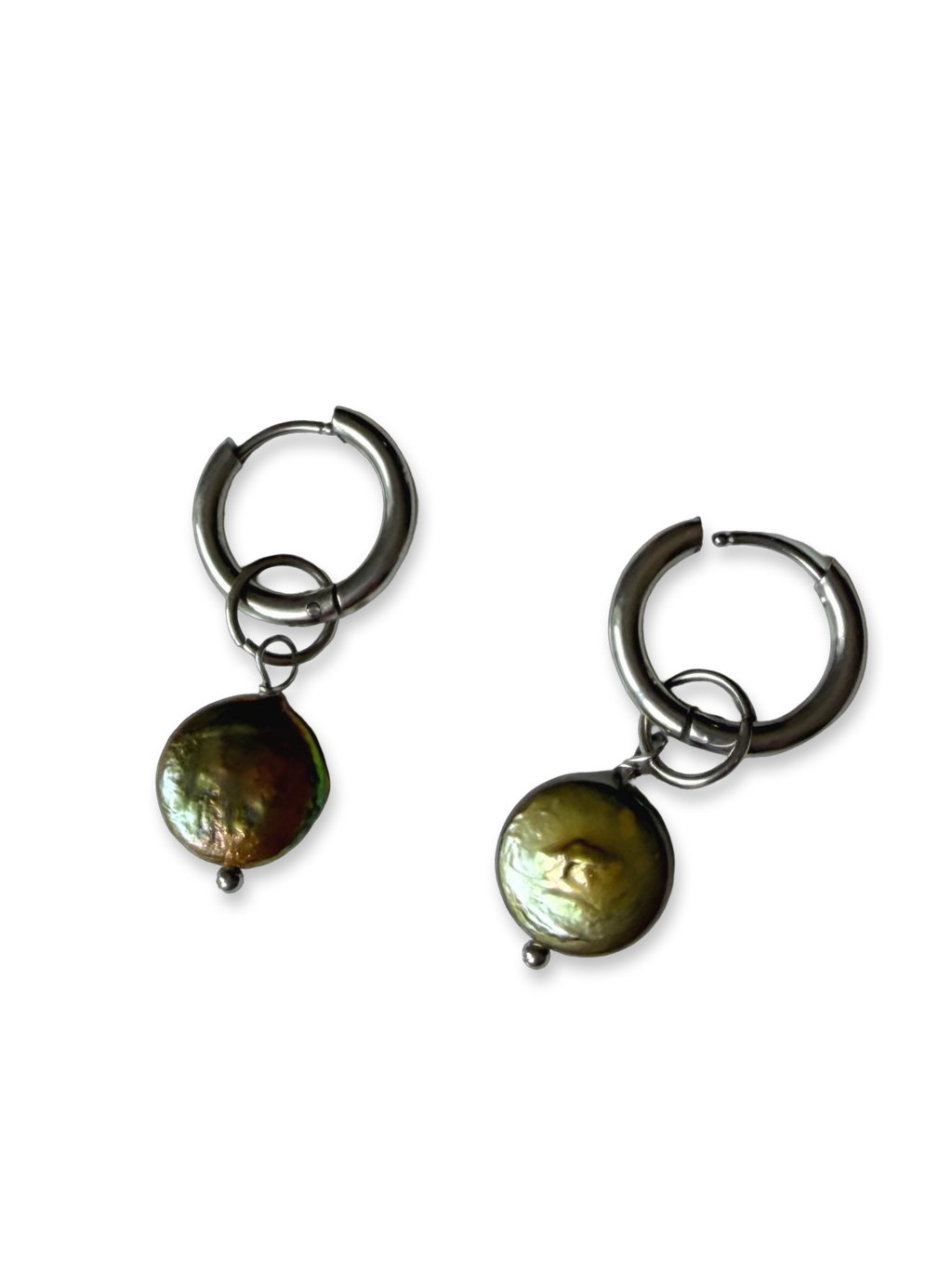 Pearl Huggies Earrings 03