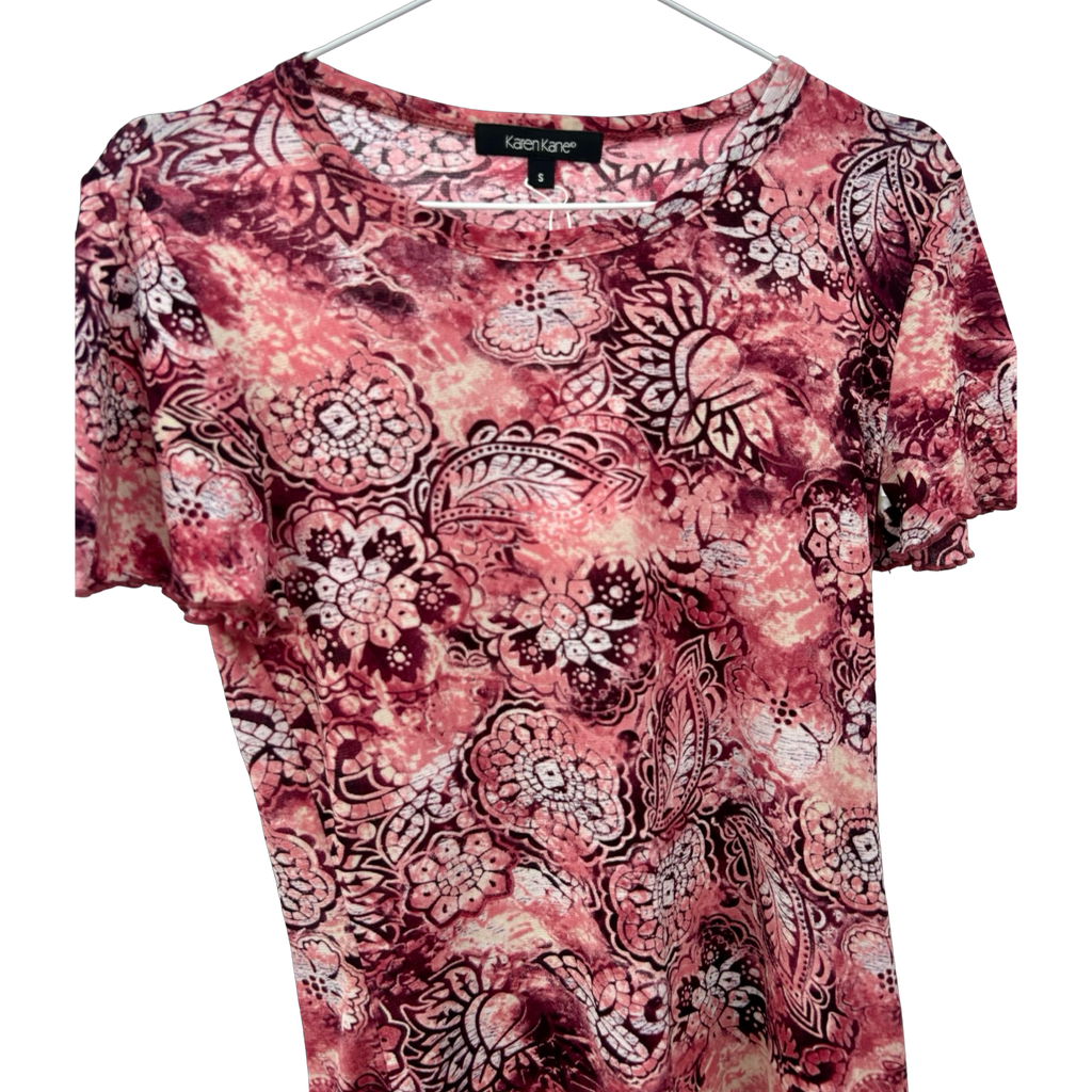 Vintage Paisley Mesh Tee ✮ Size S/M
