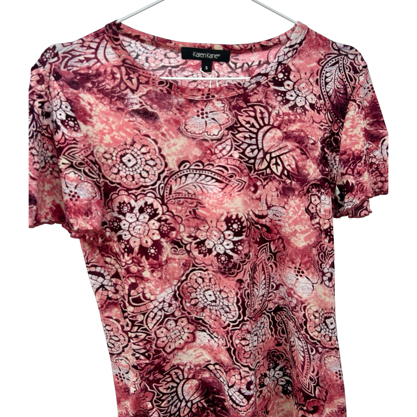 Vintage Paisley Mesh Tee ✮ Size S/M