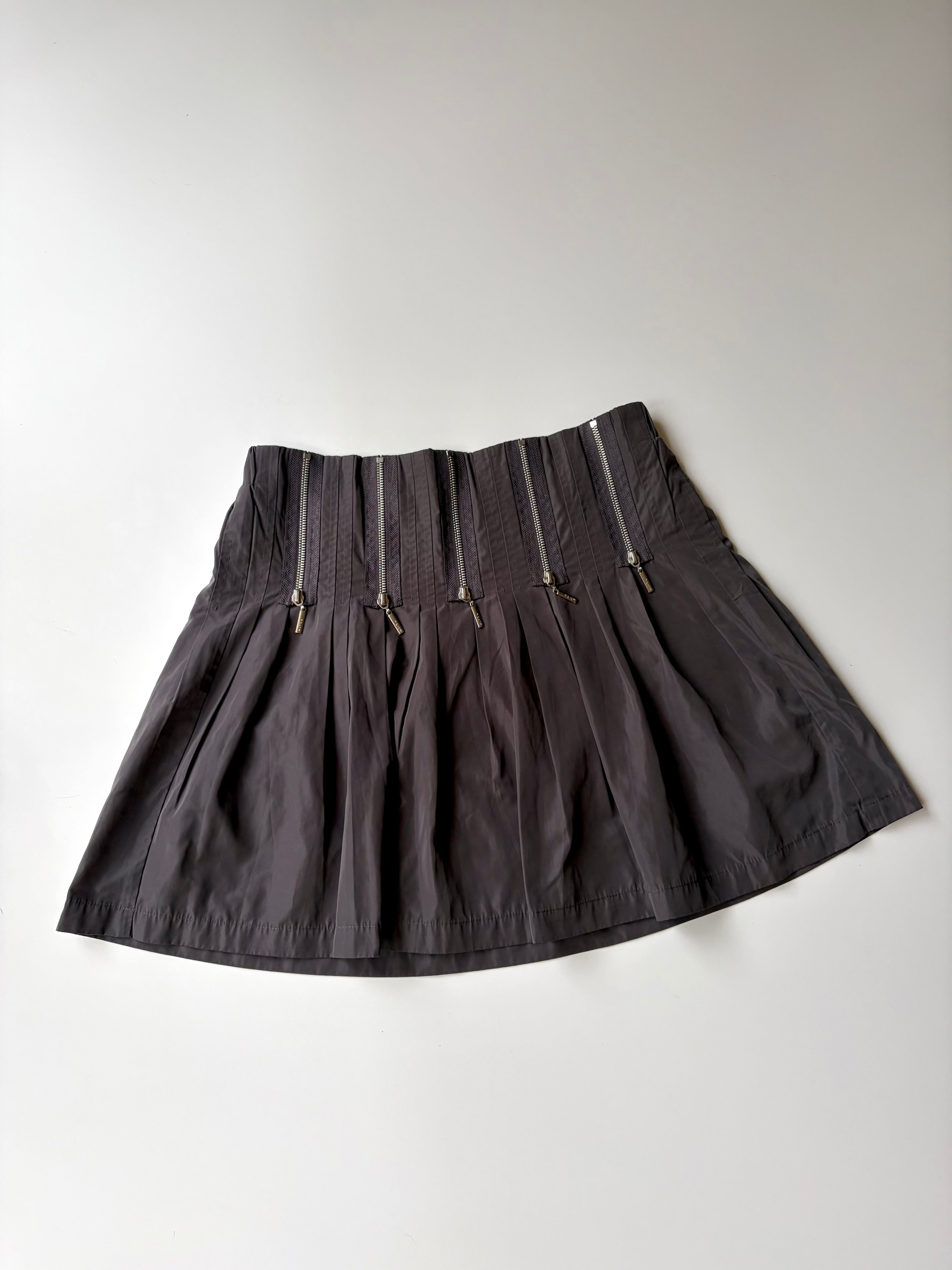 Pleated Zipper Skirt ✮ Size 10-12*