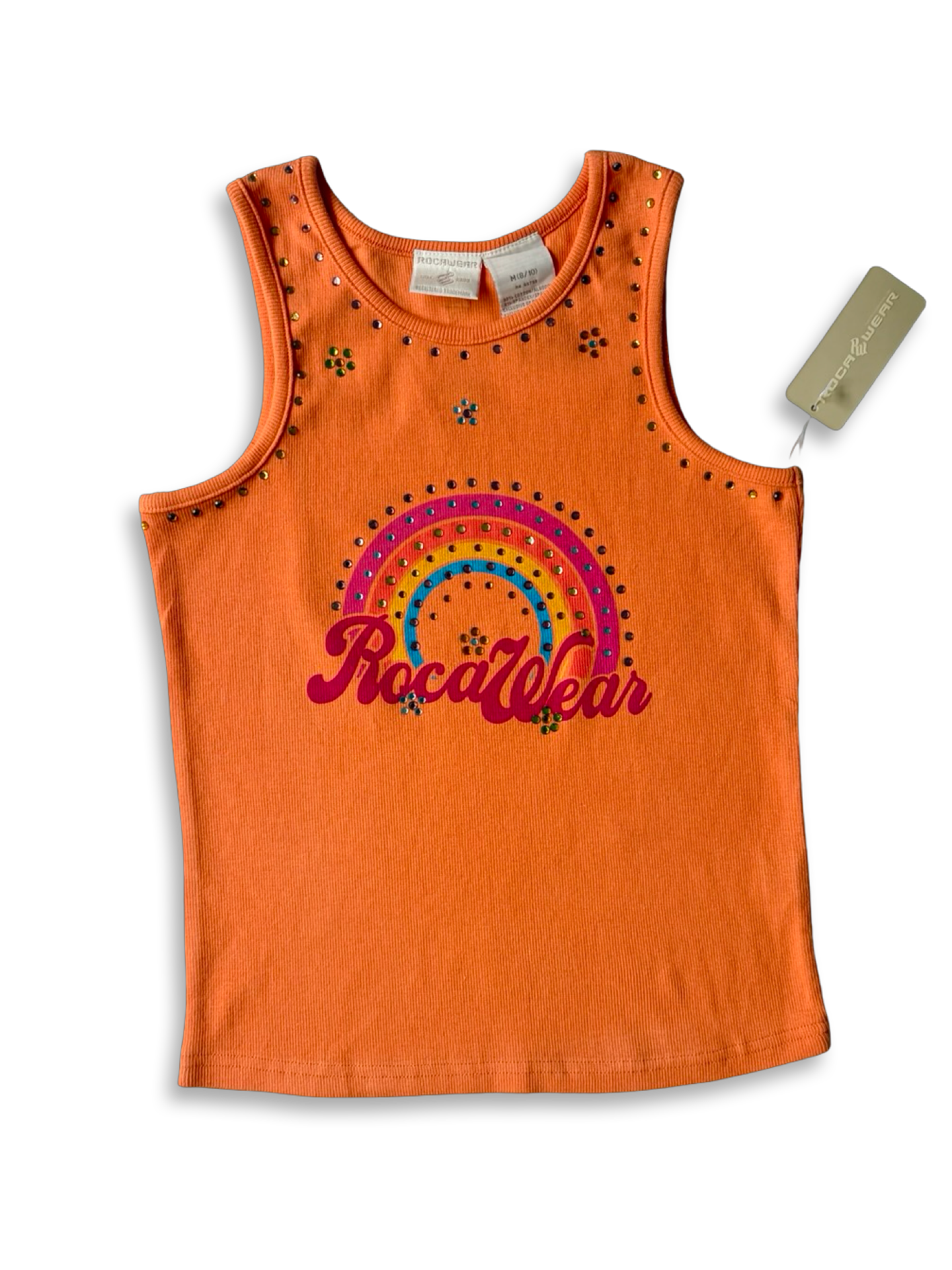 Deadstock Y2K Rockawear Bedazzled Tank Top ✮ Size 8-10